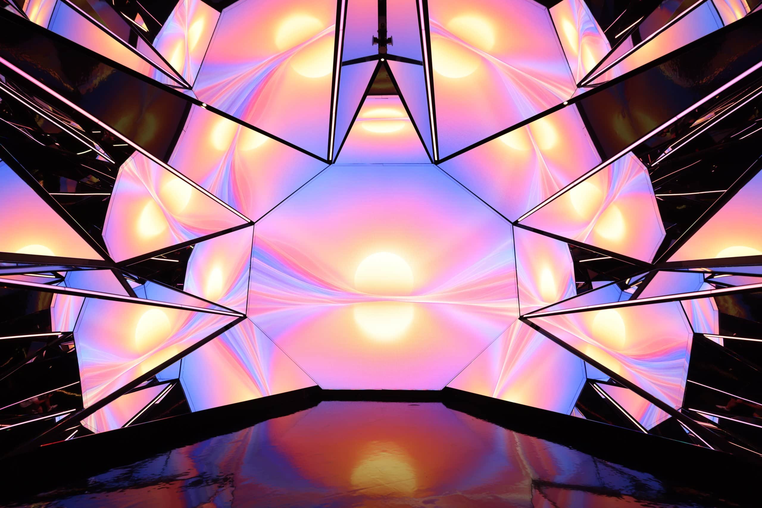 NYC’s largest kaleidoscope room located at Edge NYC