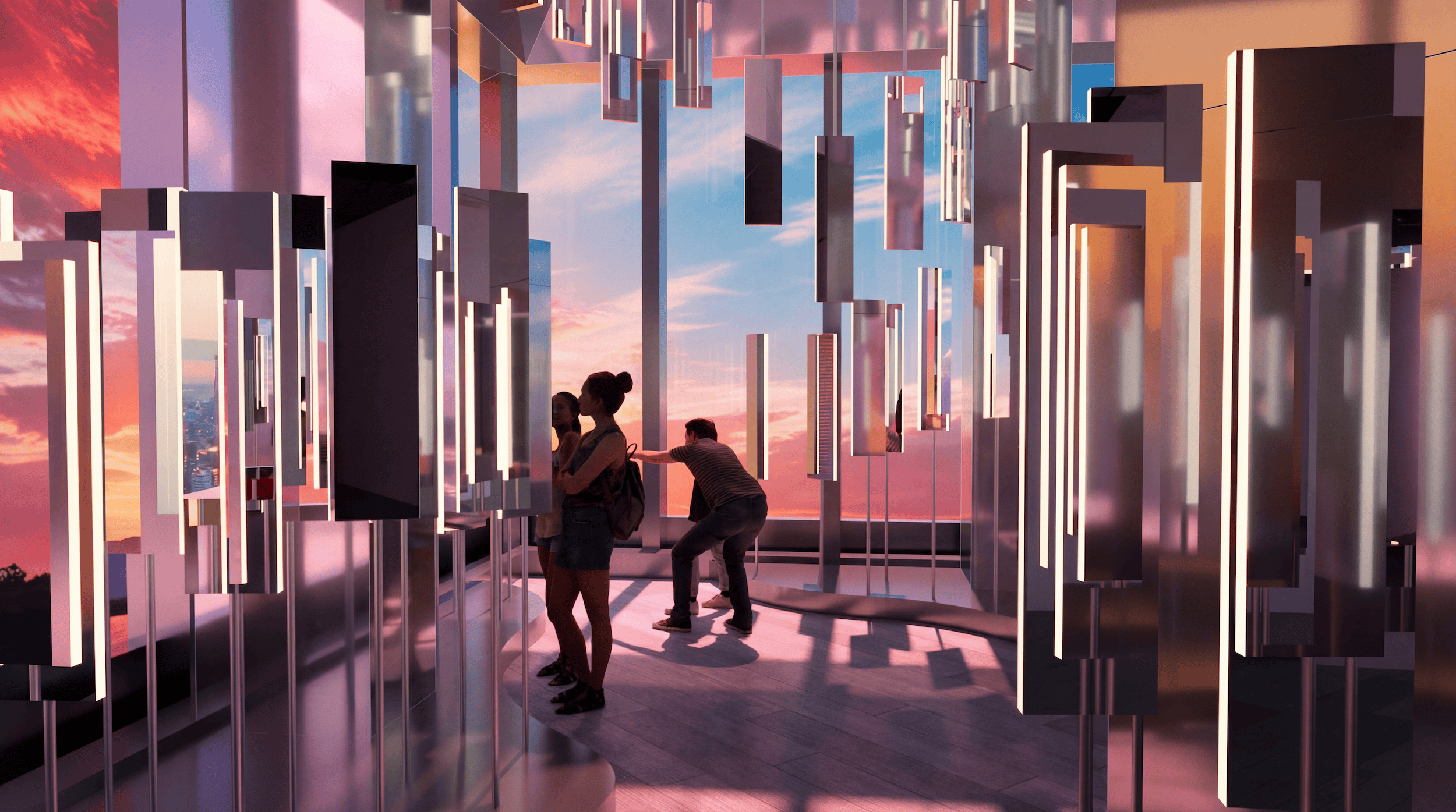 Edge NYC New Immersive Mirror Installation Reflections